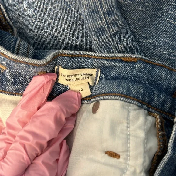 Perfect Vintage Jean Madewell Blue Straight Leg Jeans High-Waisted - Picture 7 of 7